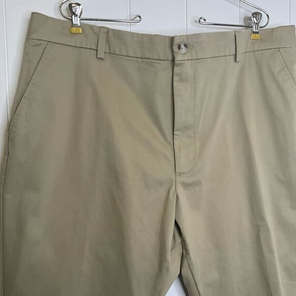 Care 301 Men’s 42 X 32 Tan Khaki Dress Pants Relaxed Fit Casual Stretch - Picture 7 of 15